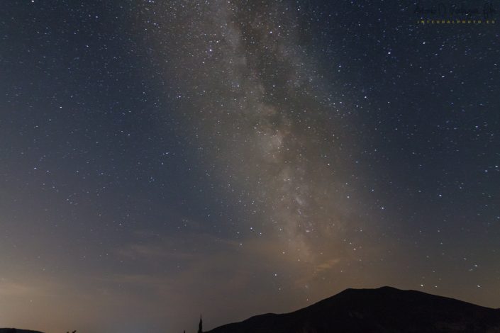 Vía Láctea en los montes de la comarca de los Serranos