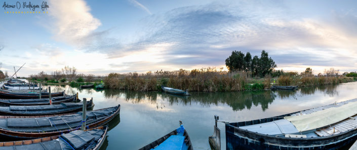 Puerto de Catarroja en el Parque Natural de la Albufera de Valencia